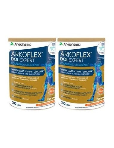 Arkopharma Pack Arkoflex Dolexpert Colágeno Sabor Naranja 2X390G