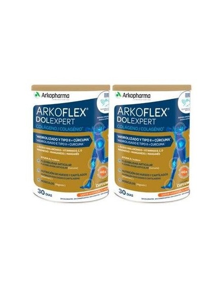 Arkopharma Pack Arkoflex Dolexpert Colágeno Sabor Naranja 2X390G
