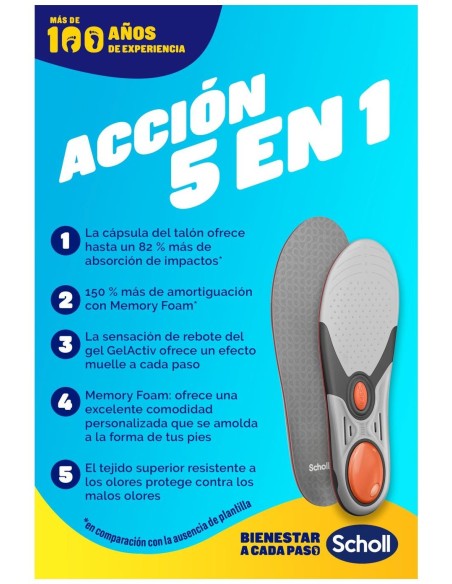 Scholl Liquiflex Plantillas Soporte Mejorado Talla 1 1 Par
