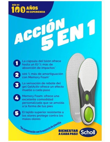 Scholl Liquiflex Plantillas Soporte Diario Talla 2 1 Par