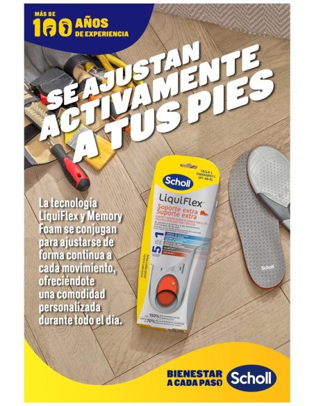 Scholl Liquiflex Plantillas Soporte Mejorado Talla 2 1 Par