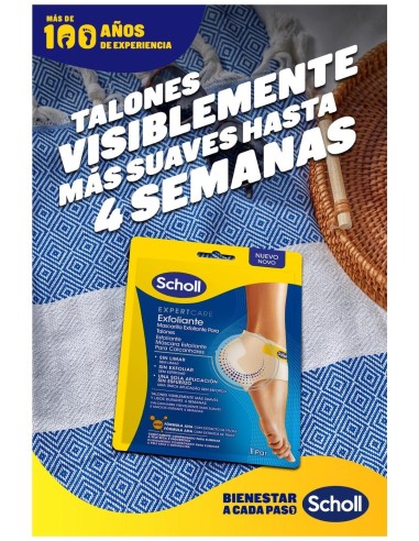 Scholl Mascarilla Exfoliante Talones 1 Par