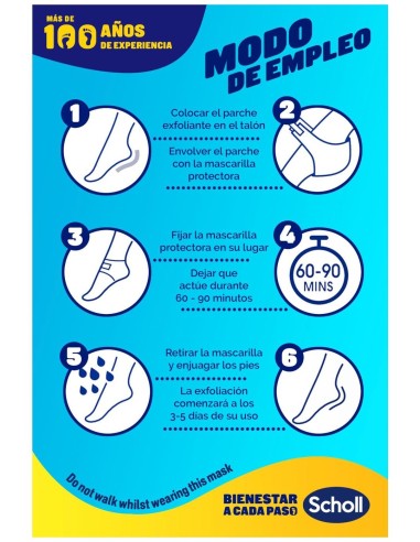 Scholl Mascarilla Exfoliante Talones 1 Par