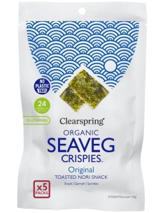 Clearspring Alga Nori Tostada Multipack Snack 5X4G