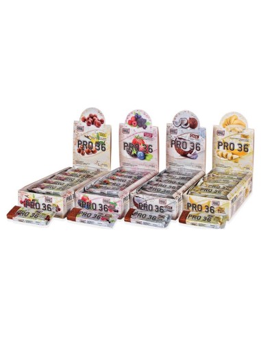 Pro 36 Barrita Proteica 36% Vainilla-Avellana 24Udsx35 Gr