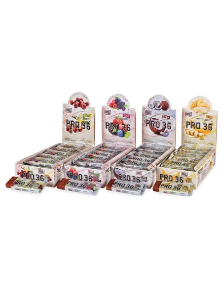 Pro 36 Barrita Proteica 36% Vainilla-Avellana 24Udsx35 Gr