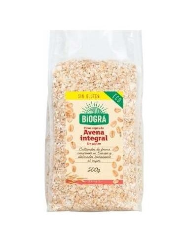 Biogra Copos De Avena Finos Integrales S/Gluten 500G