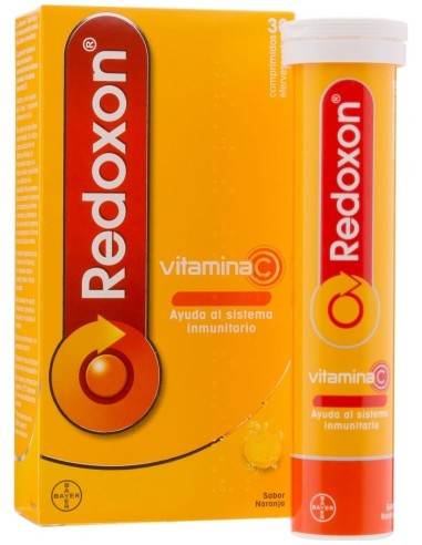Redoxon Vitamina C Efervescente Sabor Naranja, 30 Comprimidos