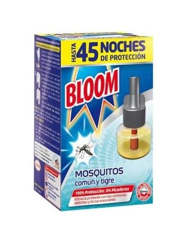 Bloom Mosquitos Recambio Eléctrico Líquido 45 Noches 1Ud