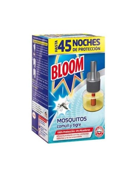 Bloom Mosquitos Recambio Eléctrico Líquido 45 Noches 1Ud