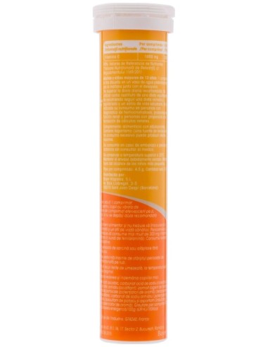 Redoxon Vitamina C Efervescente Sabor Naranja, 30 Comprimidos