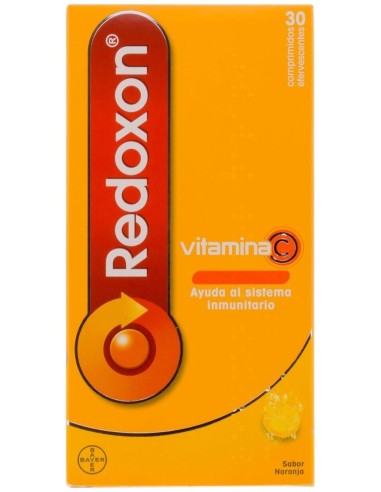 Redoxon Vitamina C Efervescente Sabor Naranja, 30 Comprimidos