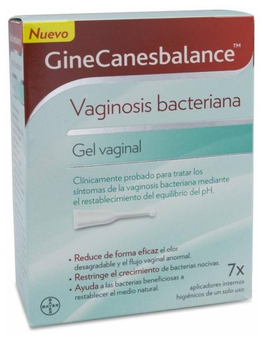 Ginecanesbalance Gel Vaginal 7 Tubos 5Ml.