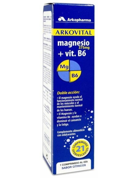 Arkopharma Arkovital Magnesio, 375 Mg, 21 Udcomprimidos