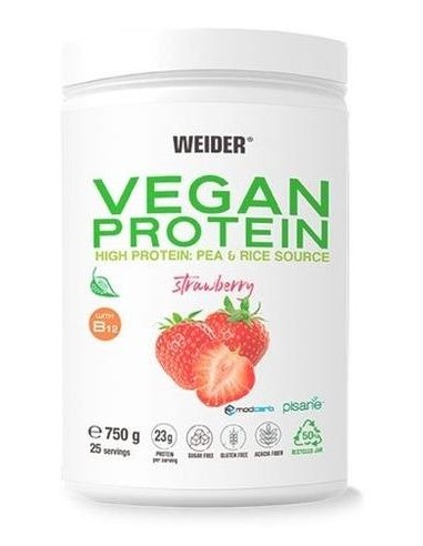Weider Vegan Protein Fresa 750Gr.