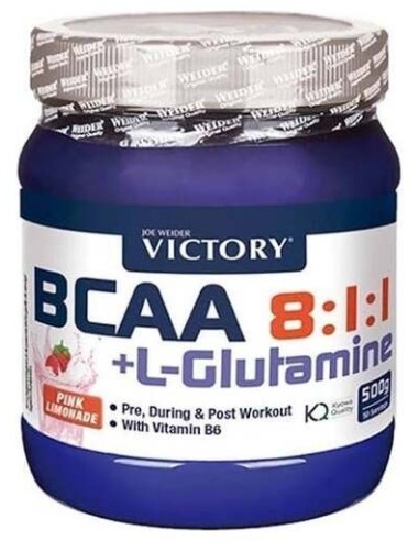 Victory Aminoácidos Bcaa 8:1:1 + Glutamina Naranja 500 G
