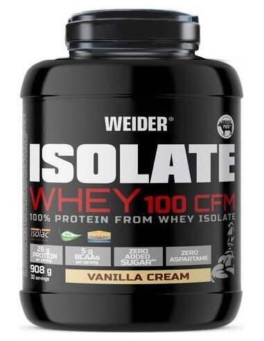 Weider Isolate Whey 100 Cfm Vainilla Crema 908G