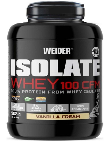 Weider Isolate Whey 100 Cfm Vainilla Crema 908G