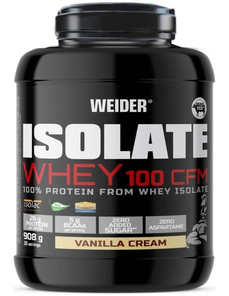 Weider Isolate Whey 100 Cfm Vainilla Crema 908G