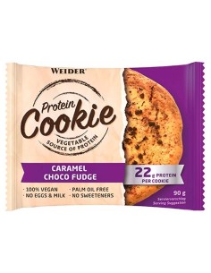 Weider Protein Cookie Caramel Choco Fudge 90Grx12Uds. 2