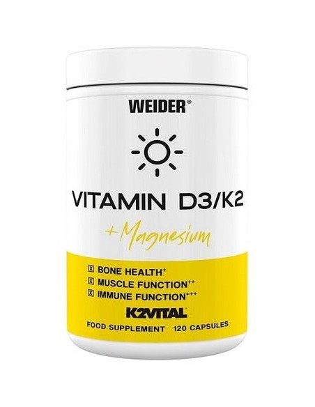 Weider Vitamin D3/K2 + Magnesium 120Caps