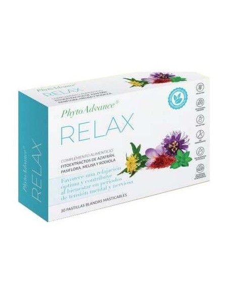 Phytoadvance Relax 30Pastillas Masticables.