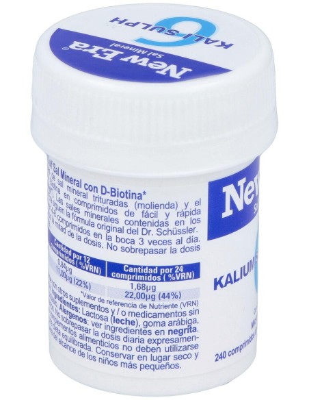Sal Schussler Nº6 Kalium Sulfuricum 240Comp.