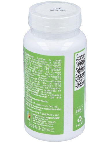 Sinaler Plus 600Mg. 90Cap.