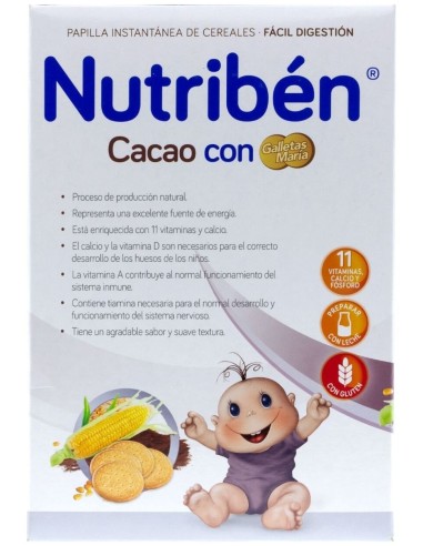 Nutriben Cacao Con Galletas Maria 500 Gr