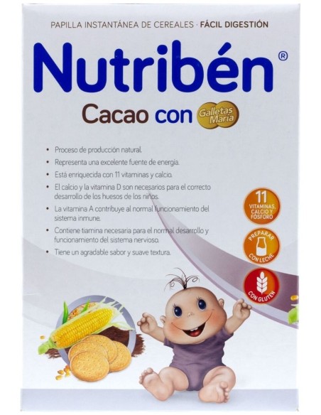 Nutriben Cacao Con Galletas Maria 500 Gr