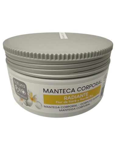 Naturabio Cosmetics Manteca Corporal Radiante Tiare-Karite 200Ml