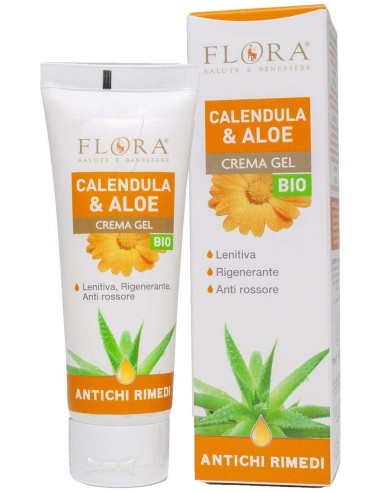 Flora Crema Calmante Irritaciones Calendula Aloe Vera 75Ml