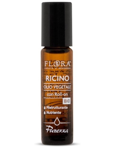 Flora Aceite Ricino Pestañas-Uñas Roll On Bio 10Ml