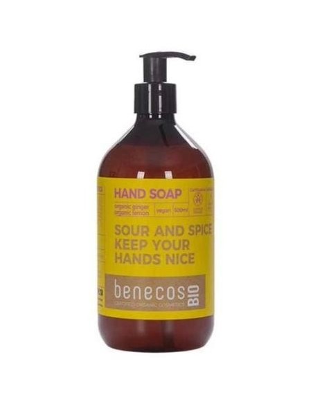 Benecos Jabon De Manos Jengibre Y Limon Bio Vegan 500Ml