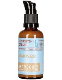 Benecos Crema Facial Piel Sensible Almendra Bio Vegan 50Ml