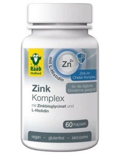 Raab Vitalfood Zinc Complex 500Mg 60Caps
