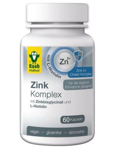 Raab Vitalfood Zinc Complex 500Mg 60Caps