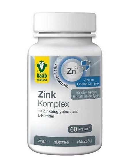 Raab Vitalfood Zinc Complex 500Mg 60Caps