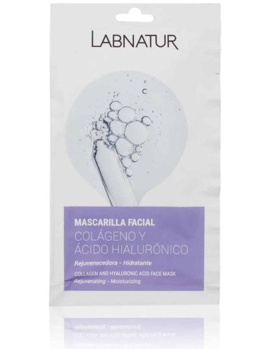 Labnatur Bio Mascarilla Facial Colágeno Y Ácido Hialurónico 15Ml