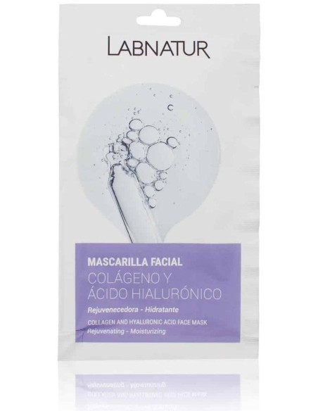 Labnatur Bio Mascarilla Facial Colágeno Y Ácido Hialurónico 15Ml