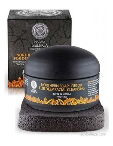 Natura Siberica Jab¢N Negro N¢Rdico Detox Para La Profunda Limpieza Facial 120 Ml