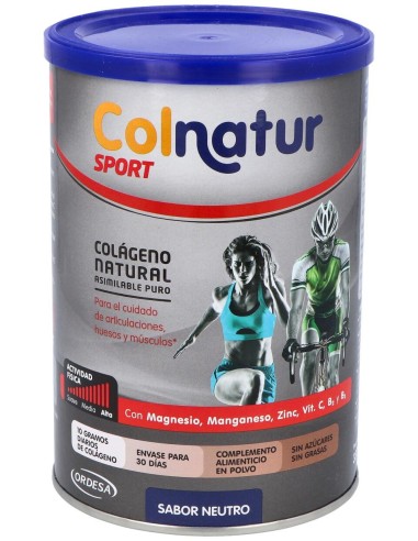 Colnatur Sport Colágeno Natural Sabor Neutro, 330 G