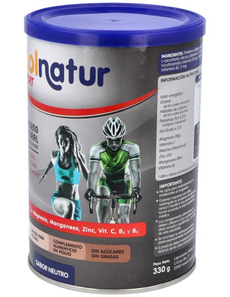 Colnatur Sport Colágeno Natural Sabor Neutro, 330 G