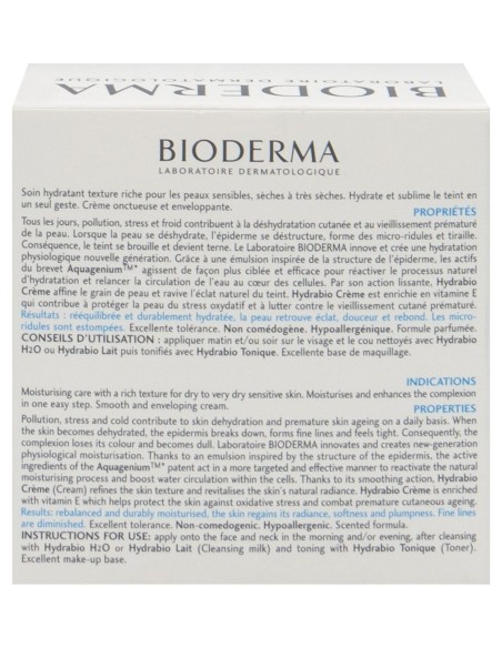 Hydrabio Crema Hidratante Textura Cremosa 50Ml.