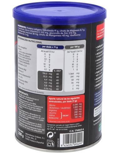 Colnatur Sport Colágeno Natural Sabor Neutro, 330 G