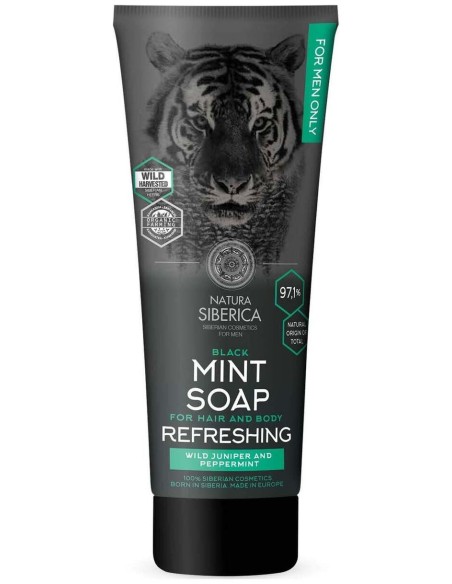 Natura Siberica Jabón Menta Cuerpo Y Cabello 200Ml