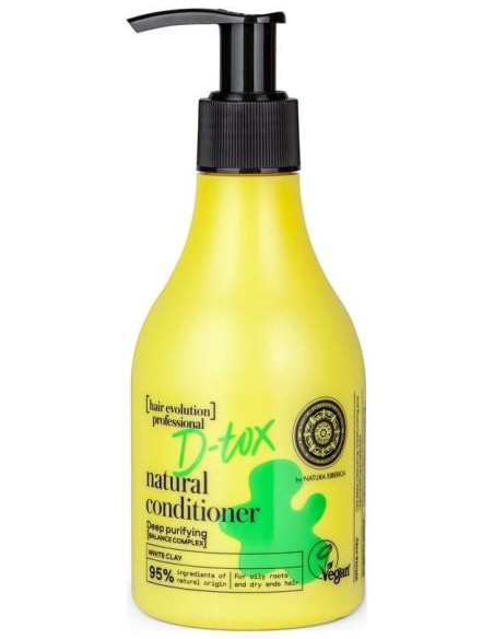 Natura Siberica D-Tox Acondicionador Natural De Arcilla Blanca 245Ml