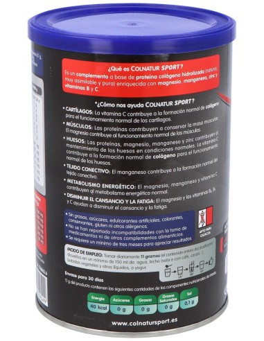 Colnatur Sport Colágeno Natural Sabor Neutro, 330 G