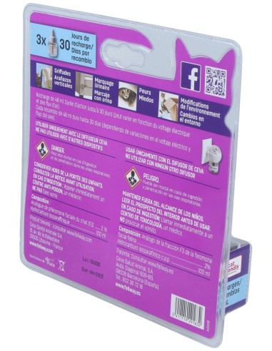 Feliway Classic Pack Recambio 3Meses