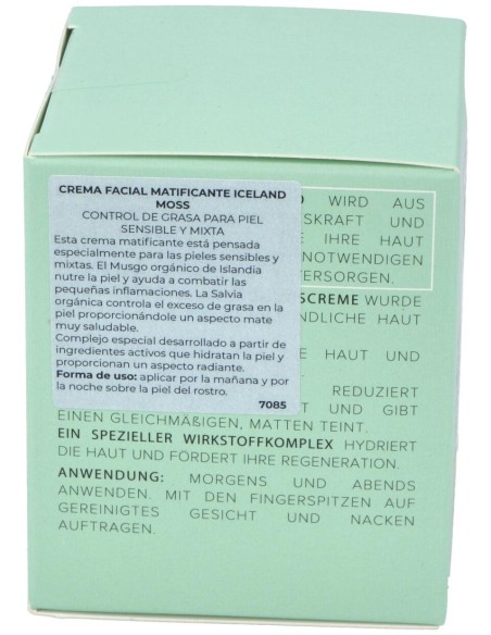 Crema Facial Musgo De Islandia 50Ml. Bio